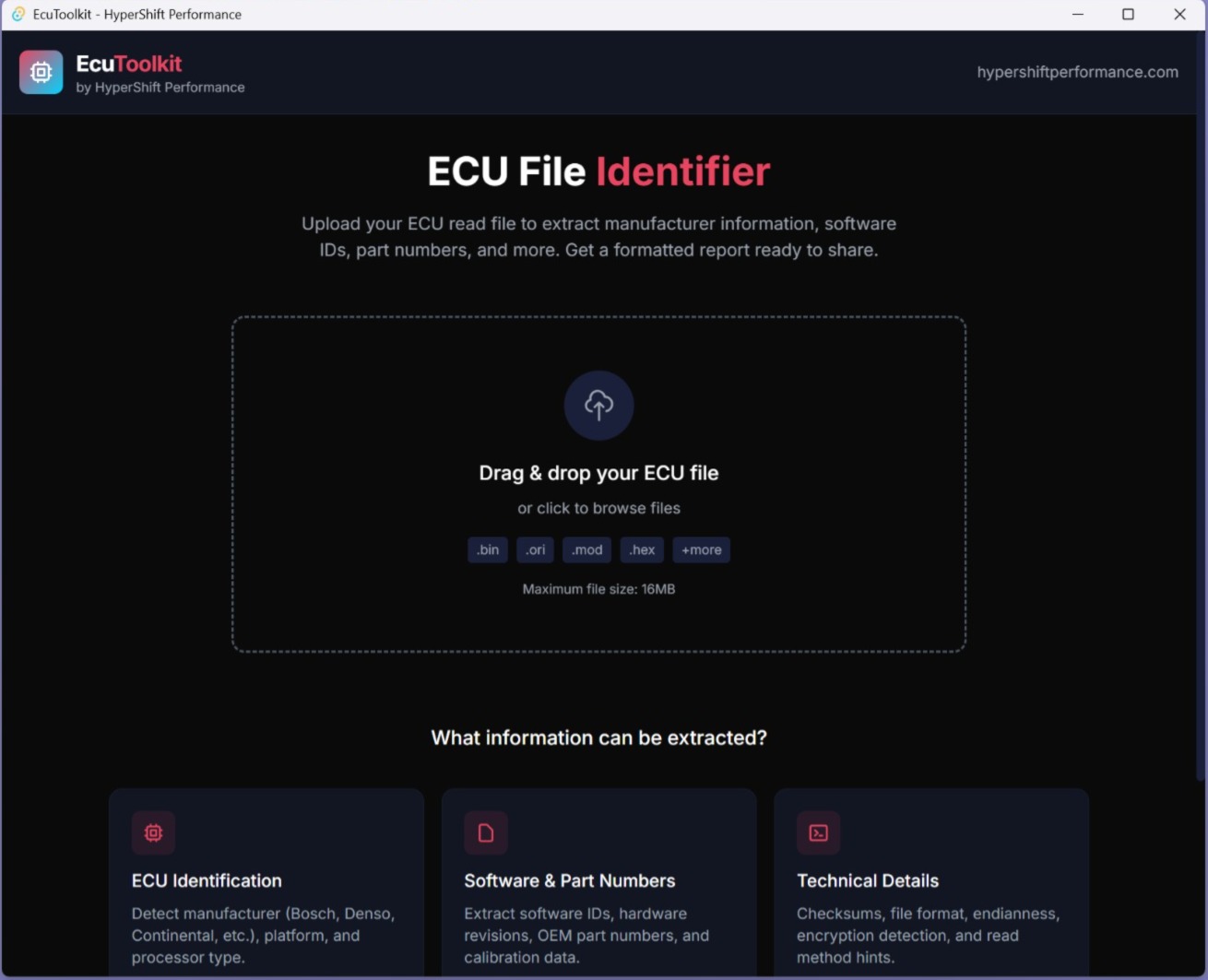 ECUToolkit By HyperShift Performance